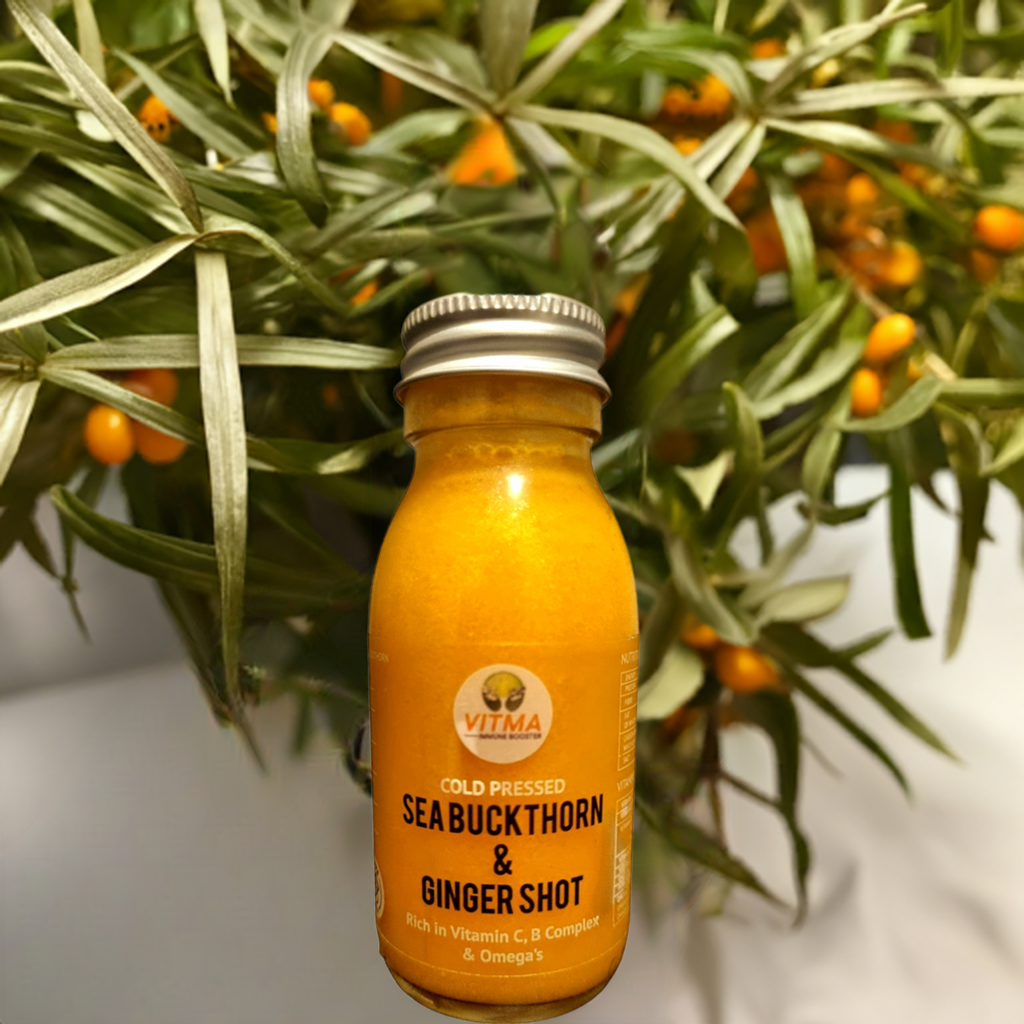 6x Organic Sea Buckthorn & Ginger Shot 60ml